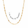 Awe Inspired Necklaces 14K Yellow Gold Vermeil / I Am Worthy of Abundance Affirmation Necklace