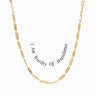 Awe Inspired Necklaces 14K Yellow Gold Vermeil / I Am Worthy of Abundance Affirmation Necklace