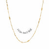 Awe Inspired Necklaces 14K Yellow Gold Vermeil / I Can & I Will Affirmation Necklace