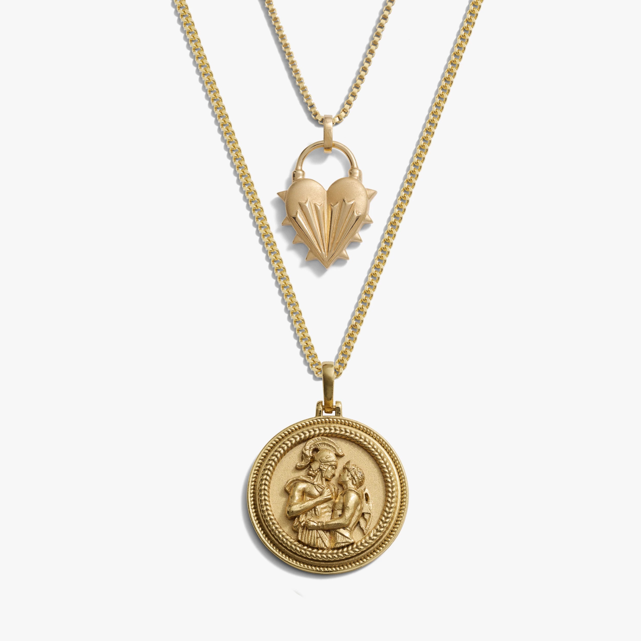 Awe Inspired Necklaces 14K Yellow Gold Vermeil Immortal Love Necklace Set