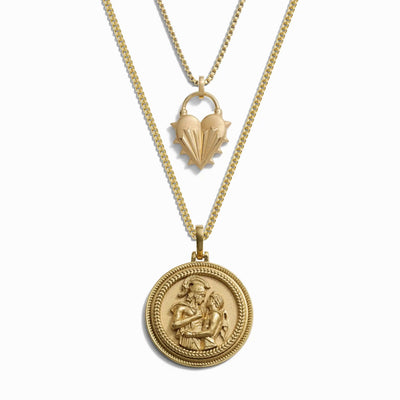 Awe Inspired Necklaces 14K Yellow Gold Vermeil Immortal Love Necklace Set