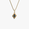 Awe Inspired Necklaces 14K Yellow Gold Vermeil / Indigo London Topaz / 16"-18" Aura Necklace