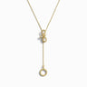 Awe Inspired Necklaces 14K Yellow Gold Vermeil Infinity Snake Charm Collector Lariat