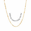 Awe Inspired Necklaces 14K Yellow Gold Vermeil / Inhale the Future Exhale the Past Affirmation Necklace