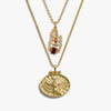 Awe Inspired Necklaces 14K Yellow Gold Vermeil Isis Scorpion Necklace Set