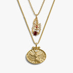 Awe Inspired Necklaces 14K Yellow Gold Vermeil Isis Scorpion Necklace Set