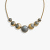 Awe Inspired Necklaces 14K Yellow Gold Vermeil Labradorite Moon Phase Statement Necklace