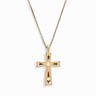 Awe Inspired Necklaces 14K Yellow Gold Vermeil / Large / 16"-18" Enamel Cross Necklace