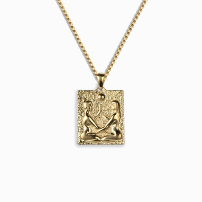 Awe Inspired Necklaces 14K Yellow Gold Vermeil / Le Duo- "The Duo" / 16"-18" Le Duo "The Duo" Embrace Necklace