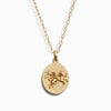 Awe Inspired Necklaces 14K Yellow Gold Vermeil / Leo / 20" - 22" Zodiac Goddess Pendant + Mini Paperclip Chain