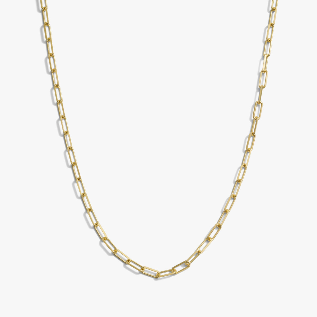 Awe Inspired Necklaces 14K Yellow Gold Vermeil Long Classic Paperclip Chain