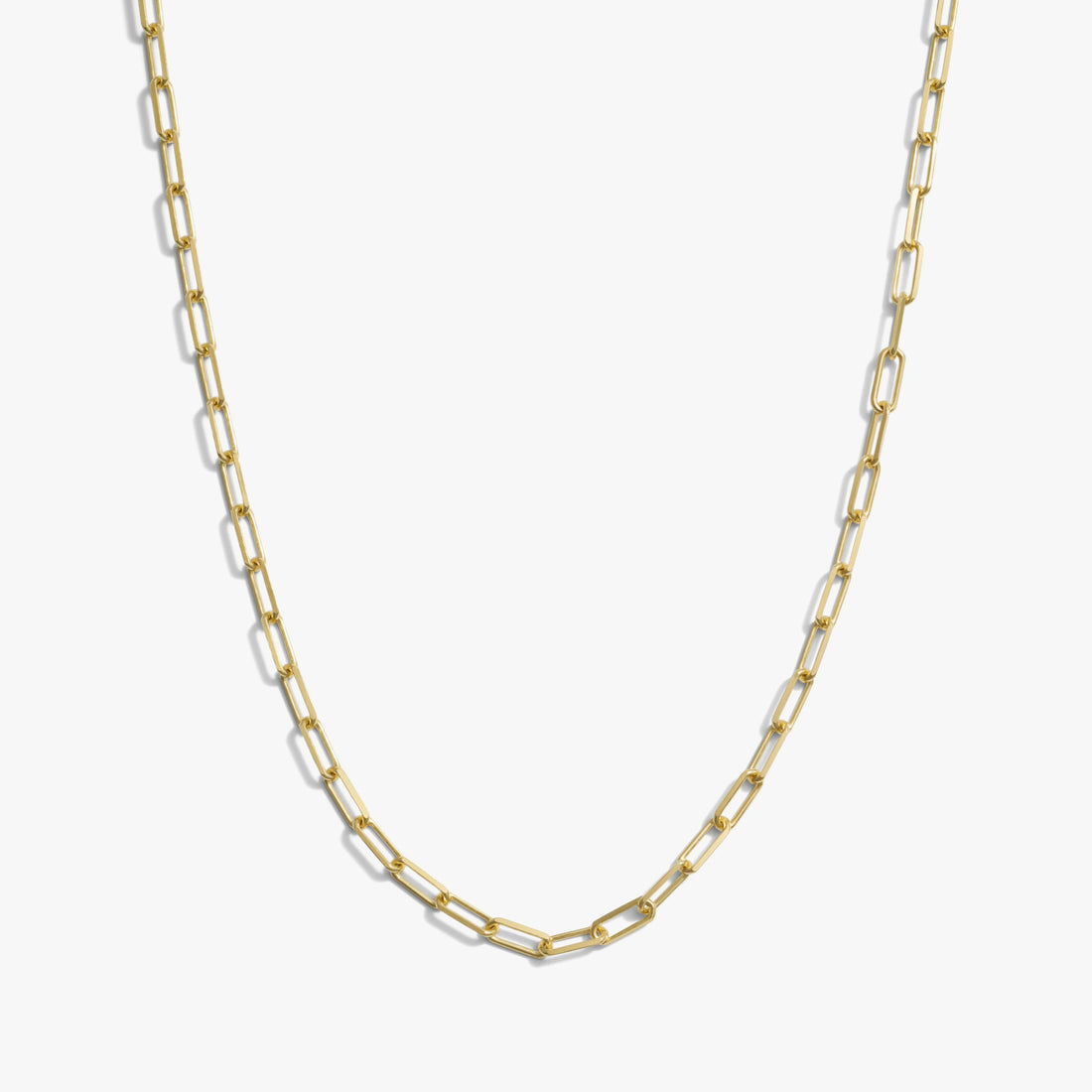 Awe Inspired Necklaces 14K Yellow Gold Vermeil Long Classic Paperclip Chain