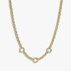 Awe Inspired Necklaces 14K Yellow Gold Vermeil Long Triple Charm Collector Necklace
