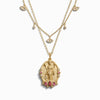Awe Inspired Necklaces 14K Yellow Gold Vermeil Lotus Goddess Necklace Set
