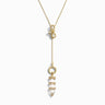 Awe Inspired Necklaces 14K Yellow Gold Vermeil Manifest Infinity Charm Lariat