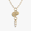 Awe Inspired Necklaces 14K Yellow Gold Vermeil Manifestation Charm Lariat