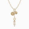 Awe Inspired Necklaces 14K Yellow Gold Vermeil Manifestation Charm Lariat