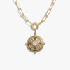 Awe Inspired Necklaces 14K Yellow Gold Vermeil Manifestation Locket Single Charm Necklace