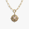 Awe Inspired Necklaces 14K Yellow Gold Vermeil Manifestation Locket Single Charm Necklace