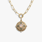 Awe Inspired Necklaces 14K Yellow Gold Vermeil Manifestation Locket Single Charm Necklace