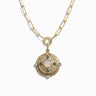 Awe Inspired Necklaces 14K Yellow Gold Vermeil Manifestation Locket Single Charm Necklace