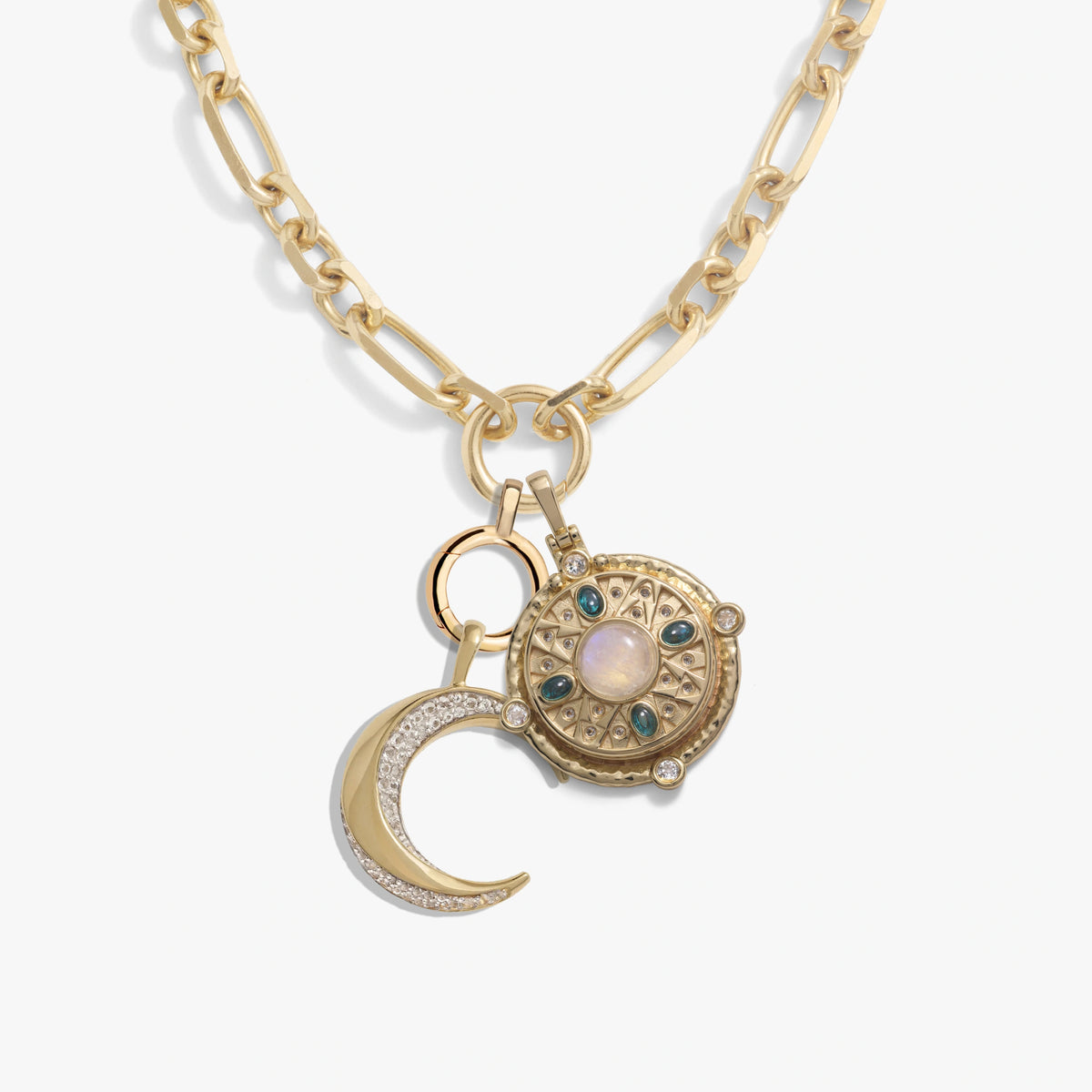 Awe Inspired Necklaces 14K Yellow Gold Vermeil Manifestation Statement Necklace