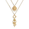 Awe Inspired Necklaces 14K Yellow Gold Vermeil Medusa’s Gaze Necklace Set