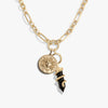 Awe Inspired Necklaces 14K Yellow Gold Vermeil Medusa Statement Single Charm Necklace