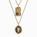 Awe Inspired  Necklaces Memento Mori and Death Tarot Necklace Set