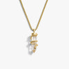 Awe Inspired Necklaces 14K Yellow Gold Vermeil Men's Guardian's Crystal Necklace