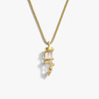 Awe Inspired Necklaces 14K Yellow Gold Vermeil Men's Guardian's Crystal Necklace