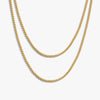 Awe Inspired Necklaces 14K Yellow Gold Vermeil Men's Layered Chain Set