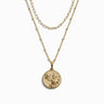 Awe Inspired Necklaces 14K Yellow Gold Vermeil / Mini Mini Athena + Delicate Paperclip Necklace Set