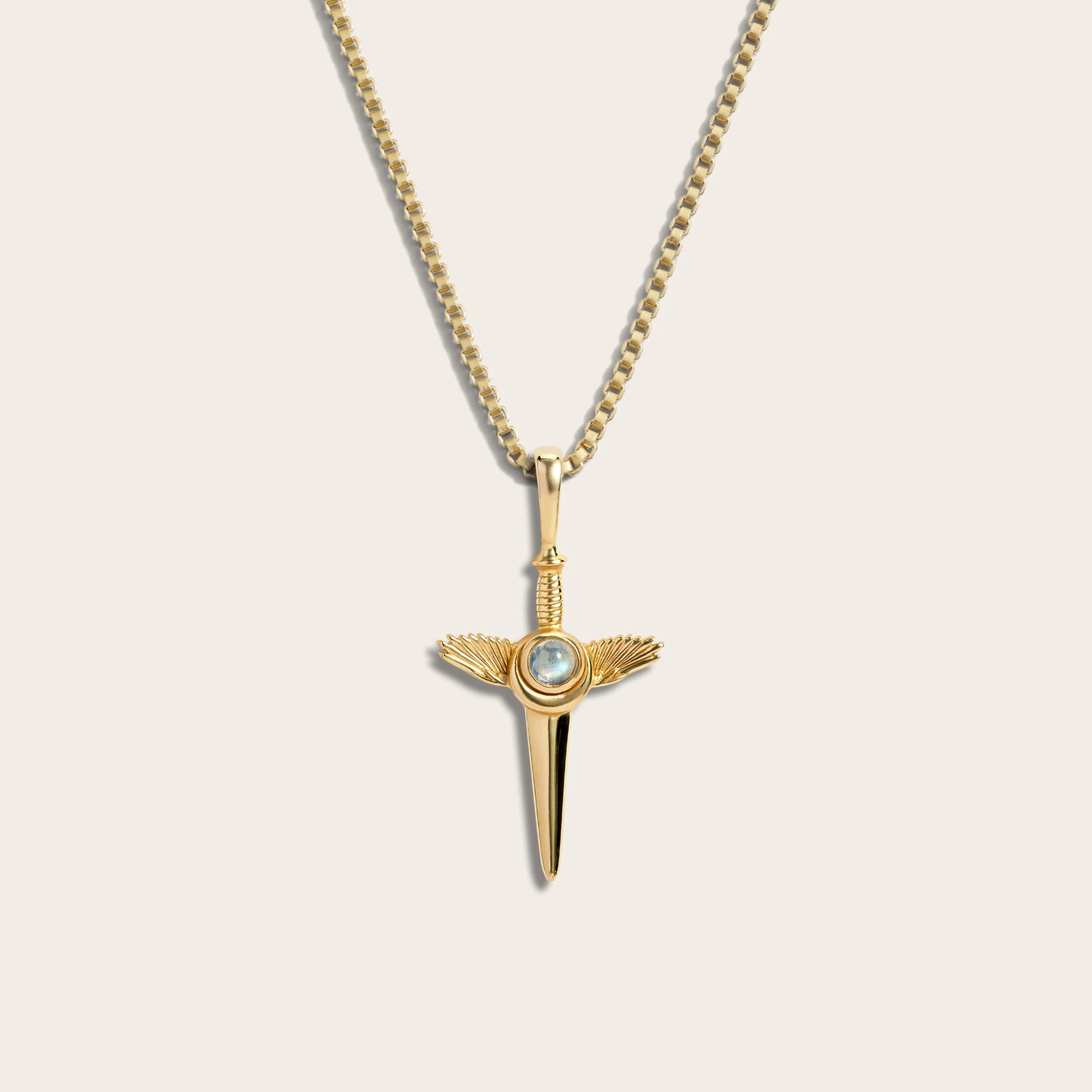 Awe Inspired Necklaces 14K Yellow Gold Vermeil / Mini Mini Flying Dagger Necklace