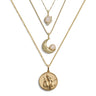 Awe Inspired Necklaces 14K Yellow Gold Vermeil Mistress of the Moon Necklace Set