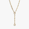 Awe Inspired Necklaces 14K Yellow Gold Vermeil Molten Charm Collector Lariat