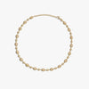 Awe Inspired Necklaces 14K Yellow Gold Vermeil / Moonstone Gemstone Tennis Necklace