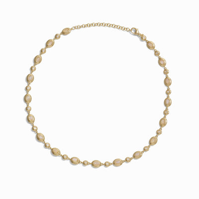 Awe Inspired Necklaces 14K Yellow Gold Vermeil Moonstone Tennis Necklace