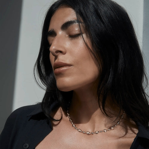 Awe Inspired  Necklaces Gemstone Tennis Necklace