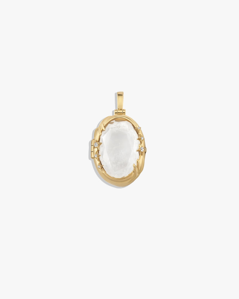Awe Inspired Necklaces 14K Yellow Gold Vermeil Mystic Portal Locket