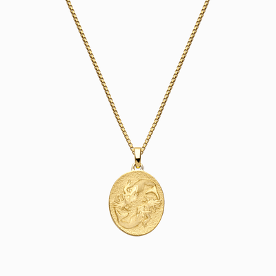 Awe Inspired Necklaces 14K Yellow Gold Vermeil / Pisces / Standard Zodiac Goddess Necklace