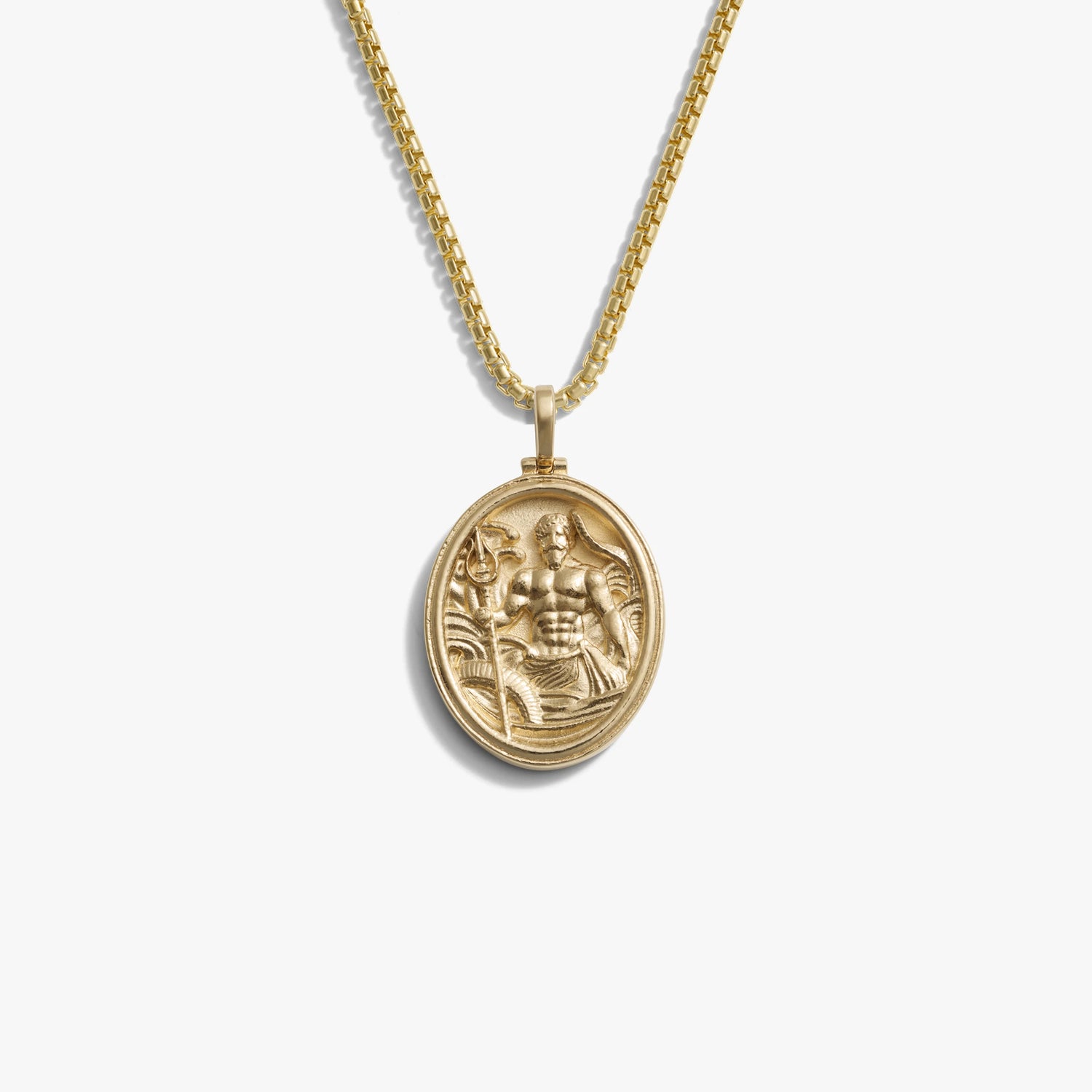 Awe Inspired Necklaces 14K Yellow Gold Vermeil Poseidon Necklace