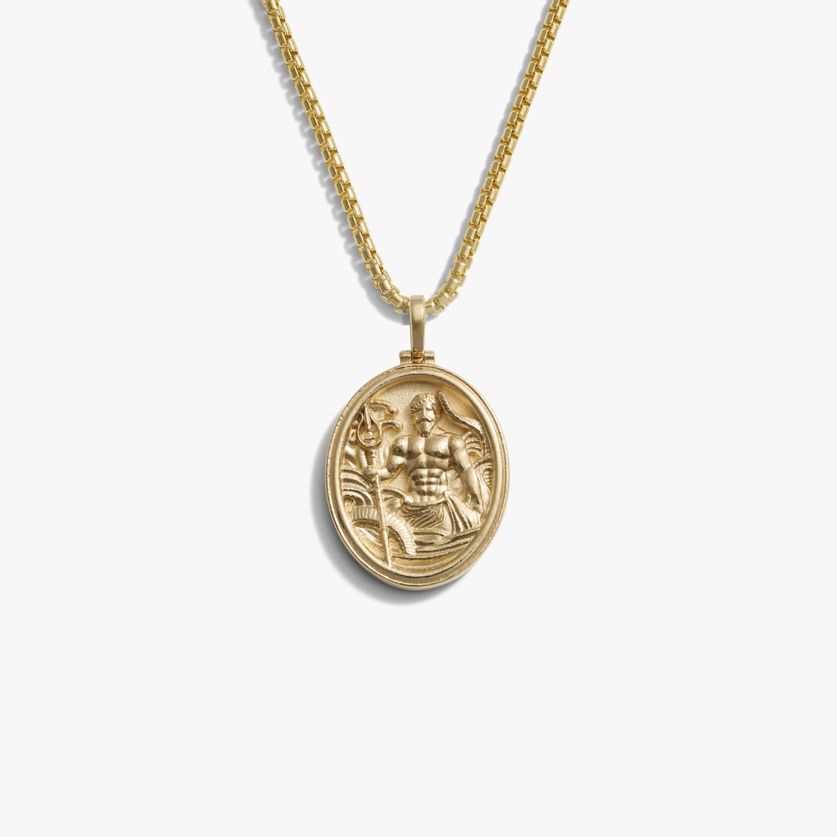 Awe Inspired Necklaces 14K Yellow Gold Vermeil Poseidon Necklace
