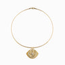 Awe Inspired Necklaces 14K Yellow Gold Vermeil Psyche Third Eye Charm Collar