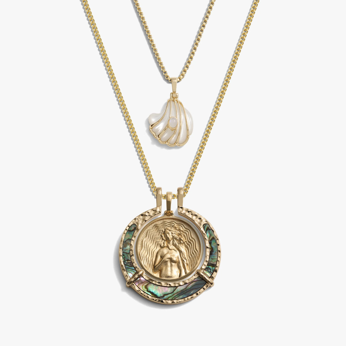 Awe Inspired Necklaces 14K Yellow Gold Vermeil Return to the Sea Necklace Set