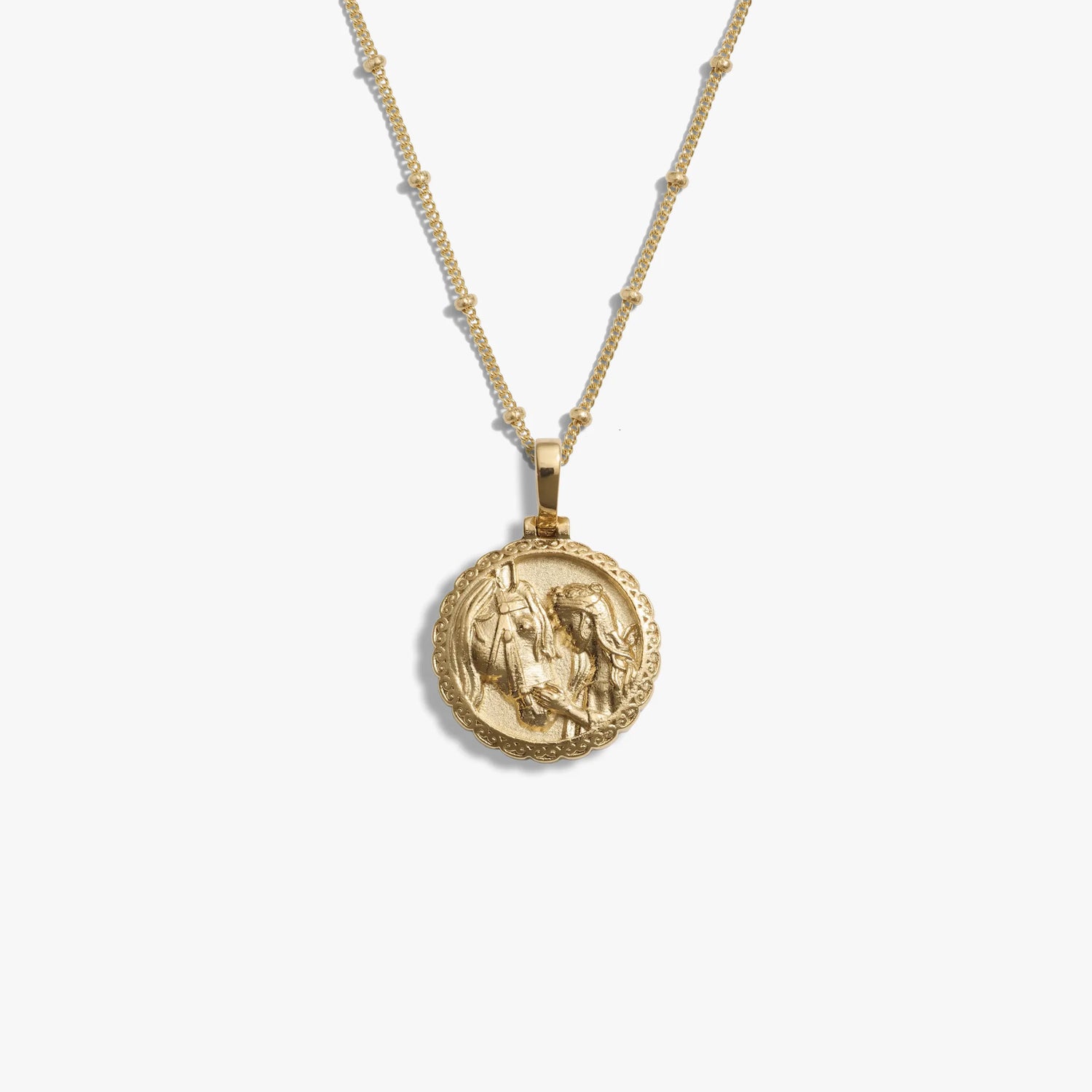Awe Inspired Necklaces 14K Yellow Gold Vermeil / Rhiannon Mini Goddess Necklace