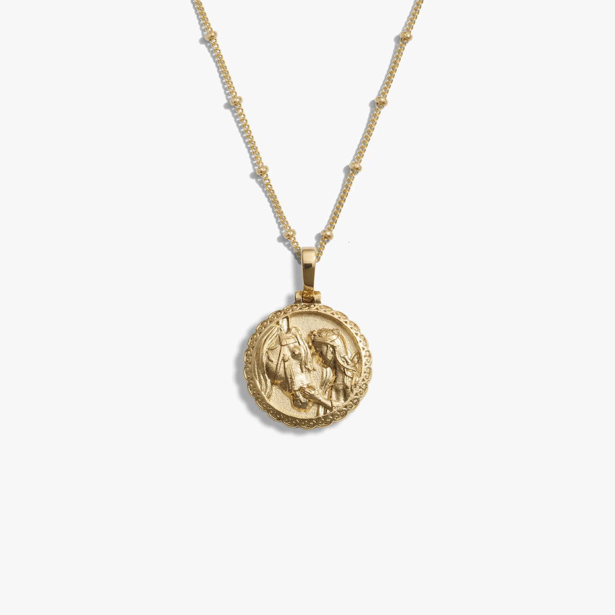 Awe Inspired Necklaces 14K Yellow Gold Vermeil / Rhiannon Mini Goddess Necklace