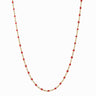 Awe Inspired Necklaces 14K Yellow Gold Vermeil / Ruby / 14"-18" Colored Enamel Necklace