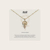Awe Inspired Necklaces 14K Yellow Gold Vermeil / Saturn Chain For My Sister Card Gift Set