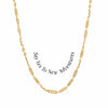 Awe Inspired Necklaces 14K Yellow Gold Vermeil / Say Yes to New Adventures Affirmation Necklace